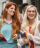 Two young college students walking to class